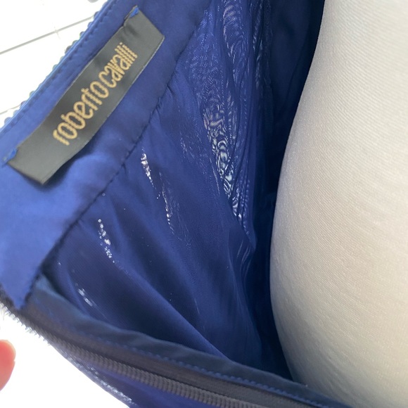 Genuine Roberto Cavalli Runway, Silk, Beaded Halter Dress with Pockets - Picture 9 of 13